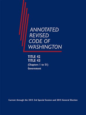 cover image of Annotated Revised Code of Washington